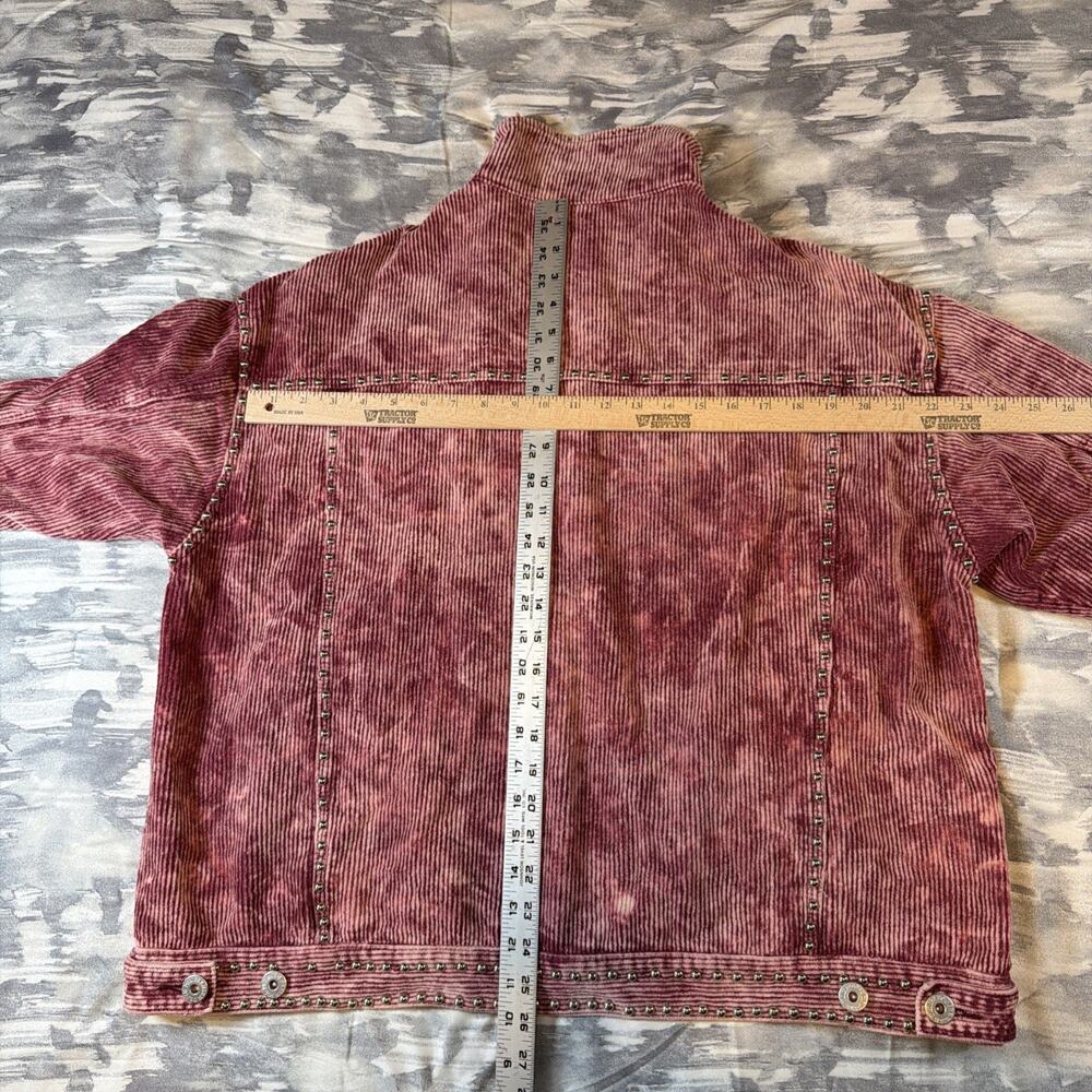 POL Pink Studded Corduroy Jacket Coat Shacket Western Vintage Gift Women’s XL 1X - Picture 10 of 16